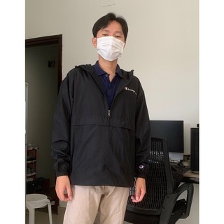Áo jacket Champion màu đen auth 100% new