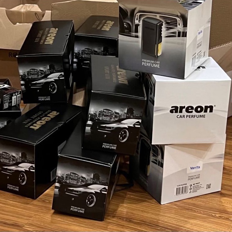 Nước hoa ô tô khử mùi hôi xe Areon hương Gold, Platinum, Vani, Romance, Spring kẹp cài cửa gió điều hòa ĐNB