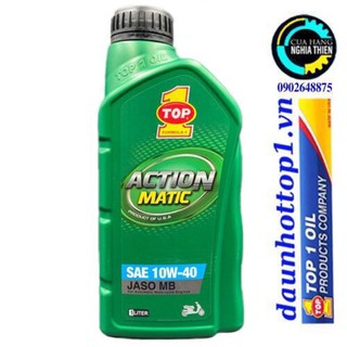 Nhớt top1 action matic 10w40 mb 1 lít xe ga