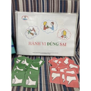 Học liệu Hành vi ĐÚNG-SAI  bóc dán