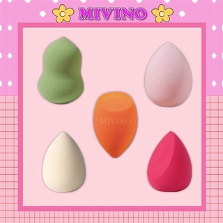 Mút tán kem nền Mivino bông mút tán kem nền hình hồ lô giọt nước MT01