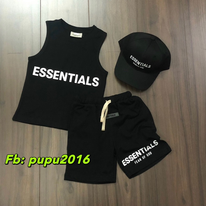 Set 3 chi tiết có mũ essen cho bé