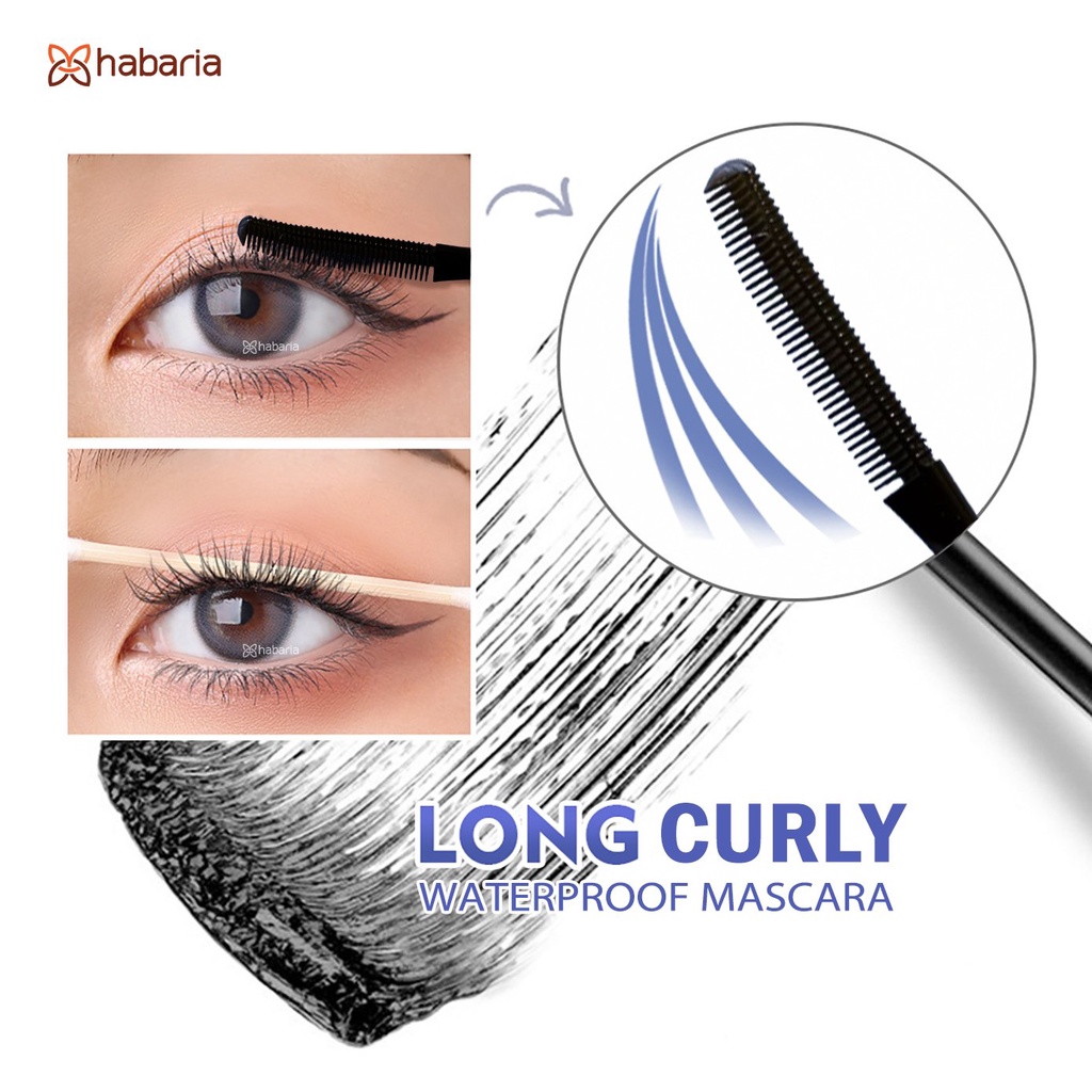 CHUỐT MI HABARIA LONG CURLY WATERPROOF MASCARA LÂU TRÔI, CHỐNG NƯỚC, KHÔNG VÓN CỤC, GIÚP DÀY MI DÀI MI
