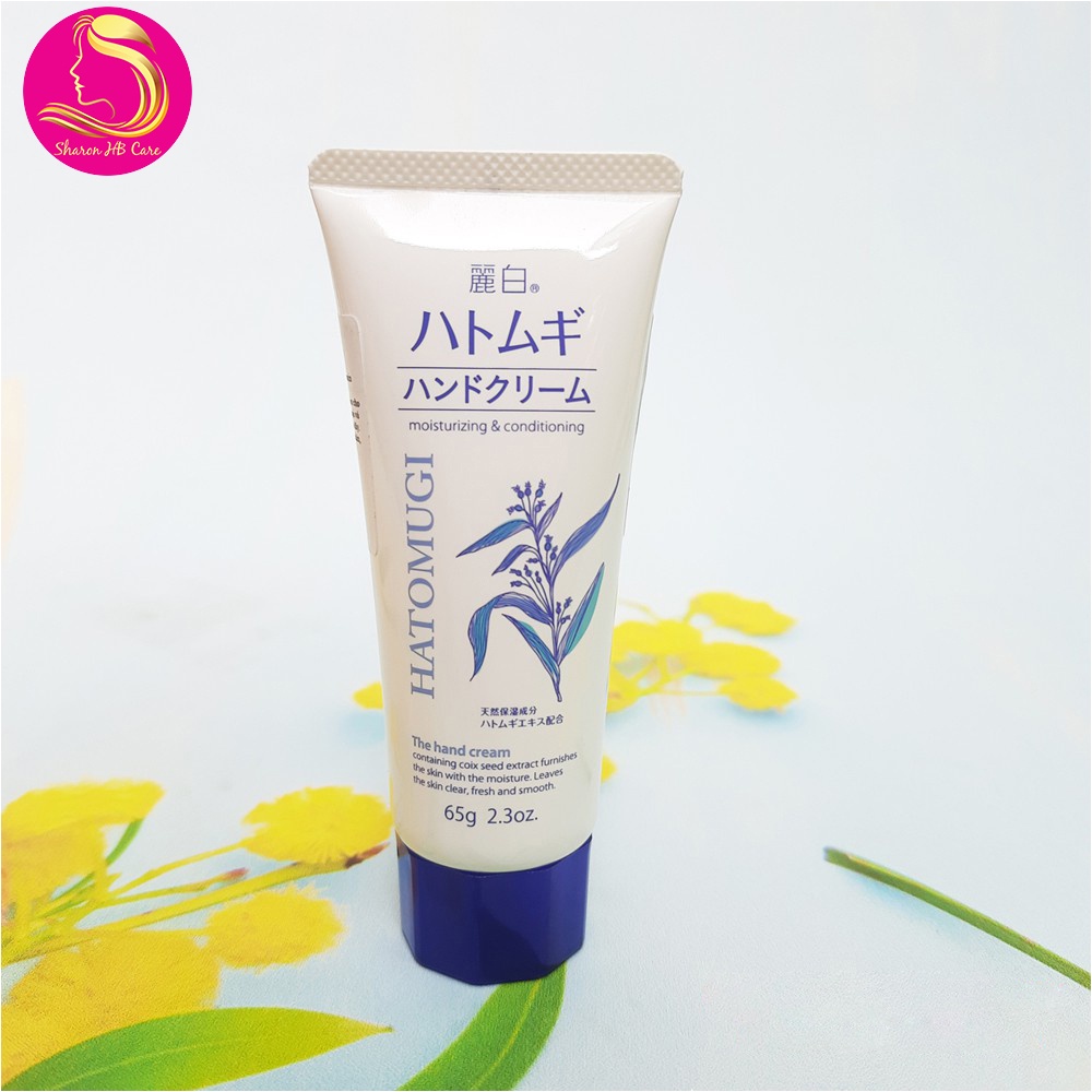 Kem dưỡng da tay hạt ý dĩ Reihaku Hatomugi Hand Cream 65g