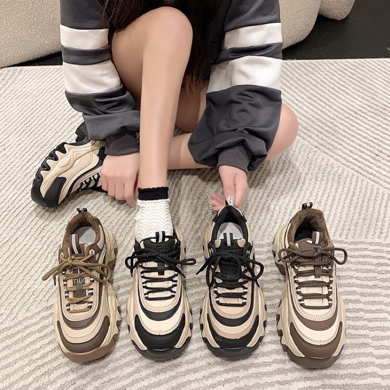 Giày thể thao nữ Ullzang, giày sneaker TiCa đế răng