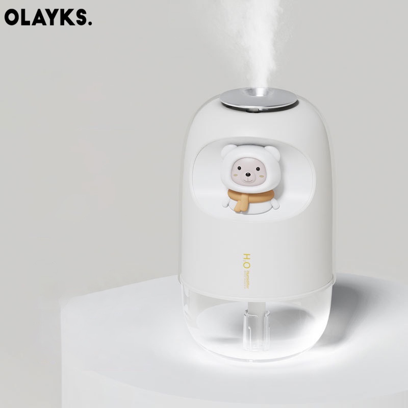 OLAYKS Dễ Thương Máy Phun Sương Tạo Ẩm Không Khí Hình Thú Cưng Đáng Yêu