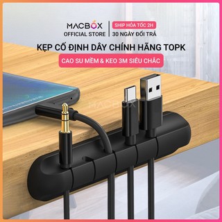 [Mã ELHAJULY giảm 6% đơn 50K] Kẹp cố định dây cáp sạc TOPK tiện lợi, giúp bàn làm việc ngăn nắp