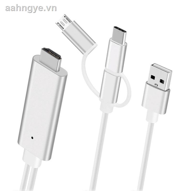 Cáp Chuyển Đổi HDMI USB 3 Trong 1 Cho Android Micro USB Type C Sang HDMI HDTV Digital AV