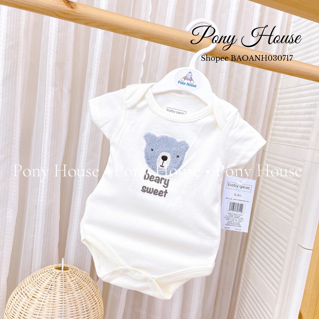 Body Chip Cộc Tay Bodysuit Hàng Quảng Châu Chất Cotton Cho Bé Trai Bé Gái Từ Sơ Sinh đến 9 Tháng