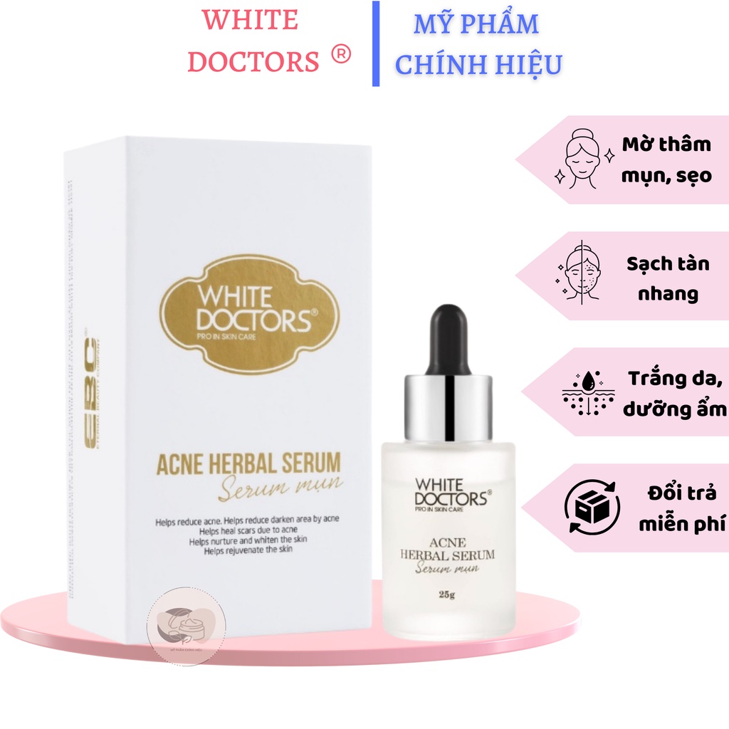 Serum giảm mụn White Doctors Acne Herbal Serum 25g