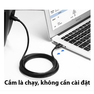 Cáp máy in USB 2.0 dài 2m Ugreen 10327  (USB 2.0 A Male to B Male)