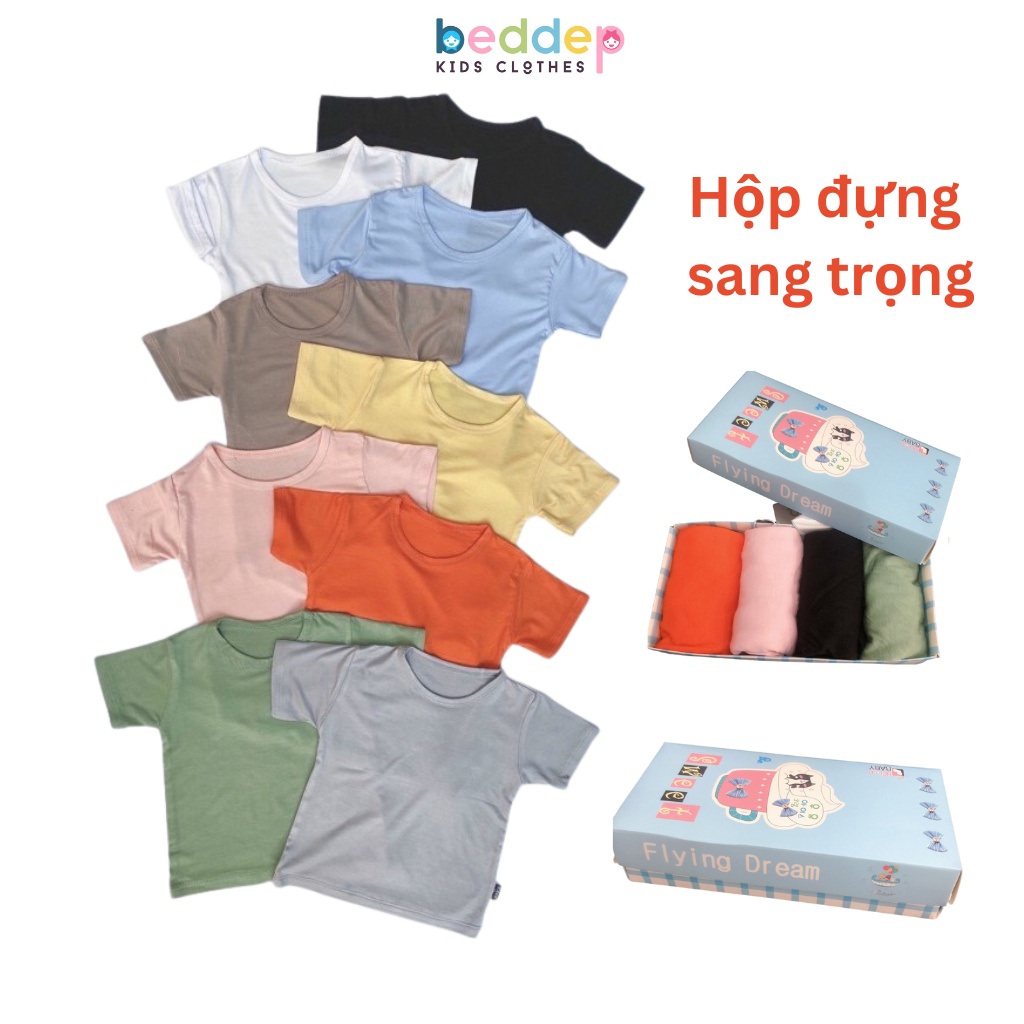 Áo Thun Tay Ngắn BEDDEP KIDS BED2301 Thun Lạnh Cao Cấp Cho Bé Từ 0-5 Tuổi