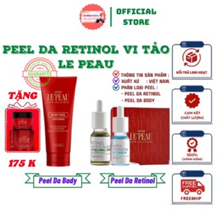  Peel Da Retinol Vi Tảo LE PEAU Tinh Chất Tái Tạo Da Sinh Học Căng Bóng Tặng Kèm Serum B5 Phục Hồi - 10ml   Auth   