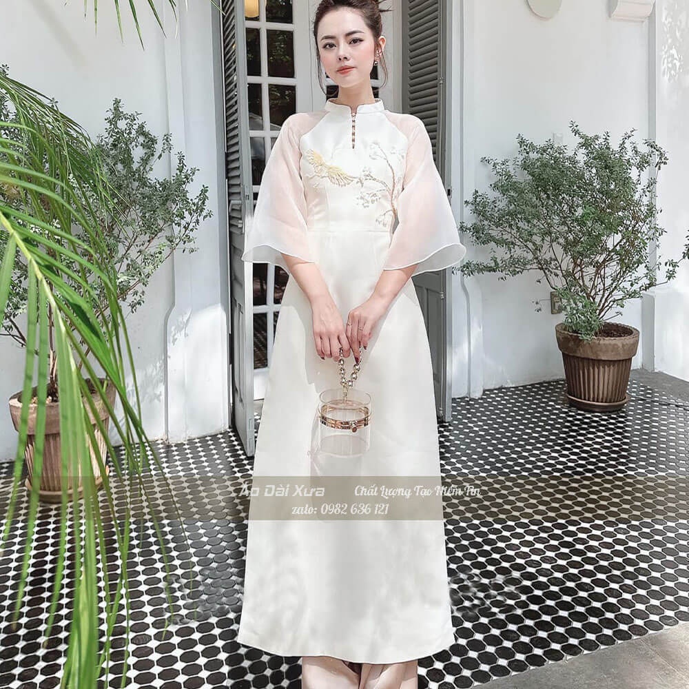 Áo Dài Cách Tân Nữ Tay Bèo LD55