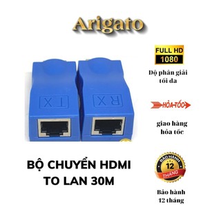 Bộ chuyển đổi hdmi to lan 30m. bộ kéo dài hdmi to lan 30m cat-5e/6e. vtq.computer