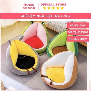 Ghế bệt tựa lưng HOME DECOR đệm lót ngồi bệt nhiều mẫu kích thước 55 x 50 cm, nệm lót ghế ngồi mềm mịn thoái mái
