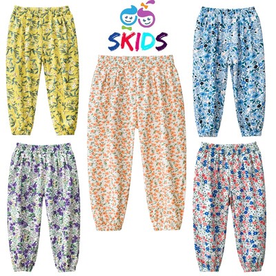 Quần dài đi biển cho bé gái SKIDS quần bomber cho bé đi chơi chất cotton thoáng mát