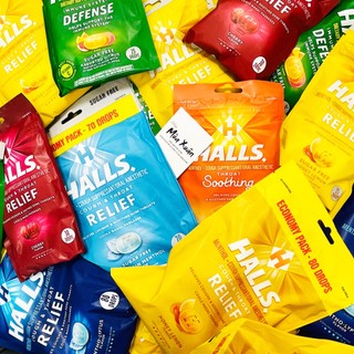 Kẹo ngậm Halls Relief Honey Lemon & Mentho - Lyptus