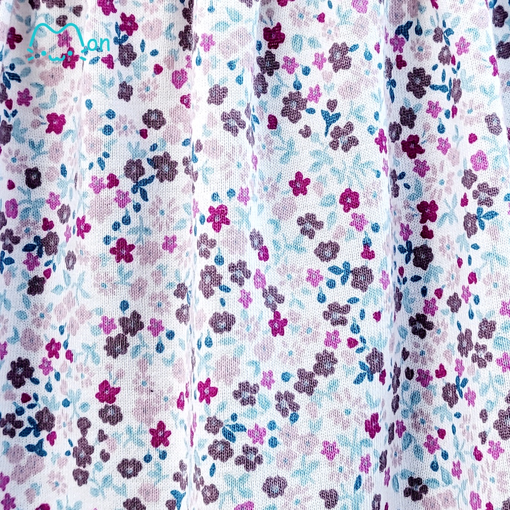 Áo hai dây bé gái mùa hè, chất liệu cotton nhẹ mát thấm hút mồ hôi tốt phù hợp mặc nhà, đi chơi. Monbabies MA2243