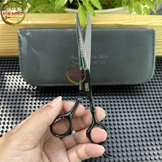Bộ kéo cắt tóc tỉa tóc Tony&guy Nhật Bản cao cấp màu đen mun [Mua một bộ kéo tặng kèm một bao da+2 lược+chỉnh kéo]