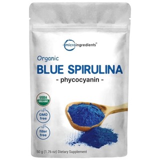 Bột tảo Blue Spirilulina hữu cơ Microingredients 50g