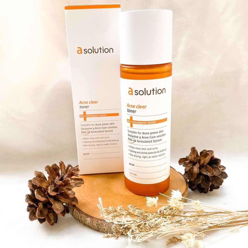 Nước Cân Bằng Hỗ Trợ Giảm Mụn A Solution Acne Clear Toner 150ml/5oz For Acne-Prone Skin K-beauty 150ml