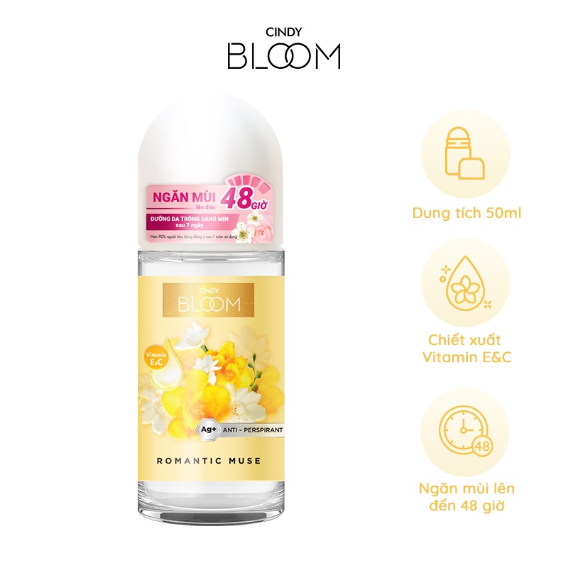 [HB GIFT] Lăn khử mùi nước hoa Cindy Bloom 50ml/chai