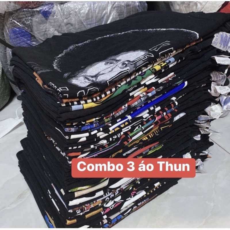Combo 3 áo thun Mỹ 2hand loại 1 giá rẻ ( gửi random )