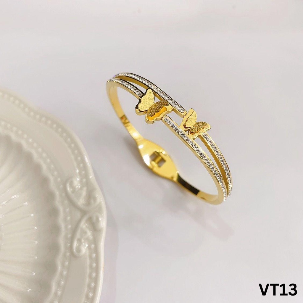 Vòng tay titan không đen không gỉ ni55 VT13
