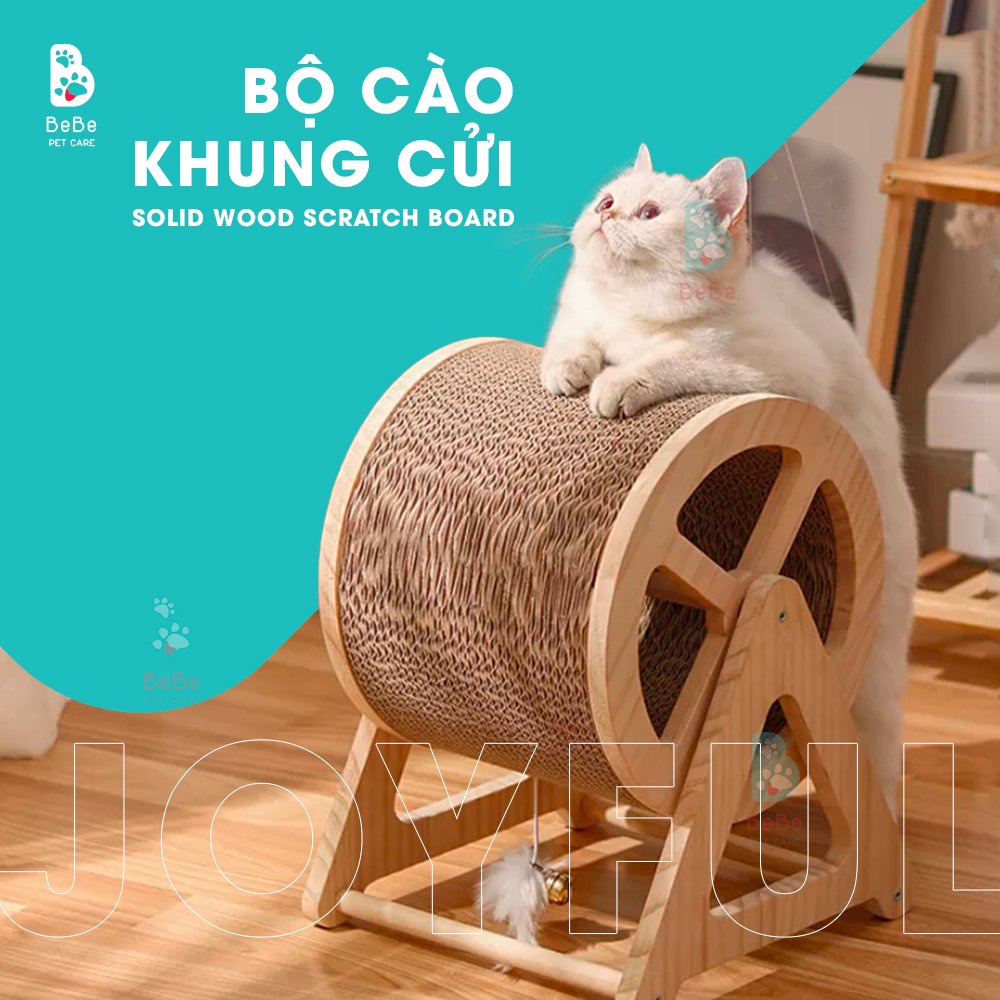 [Siêu Xinh] Bộ Cào Móng Khung Cửi Cho Mèo - Đồ Chơi Cào Móng