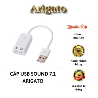 Usb Sound Có Dây 7.1 ( Cáp Chuyển Đổi Từ USB ra âm thanh cổng 3.5)- Full Box