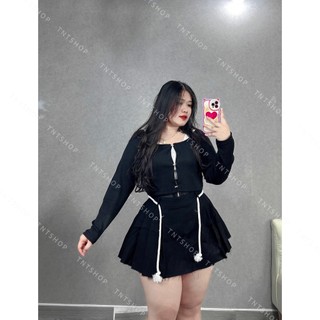 CHÂN VÁY XẾP LY THẮT DÂY  [TNT SHOP BIGSIZE 60KG 90KG]