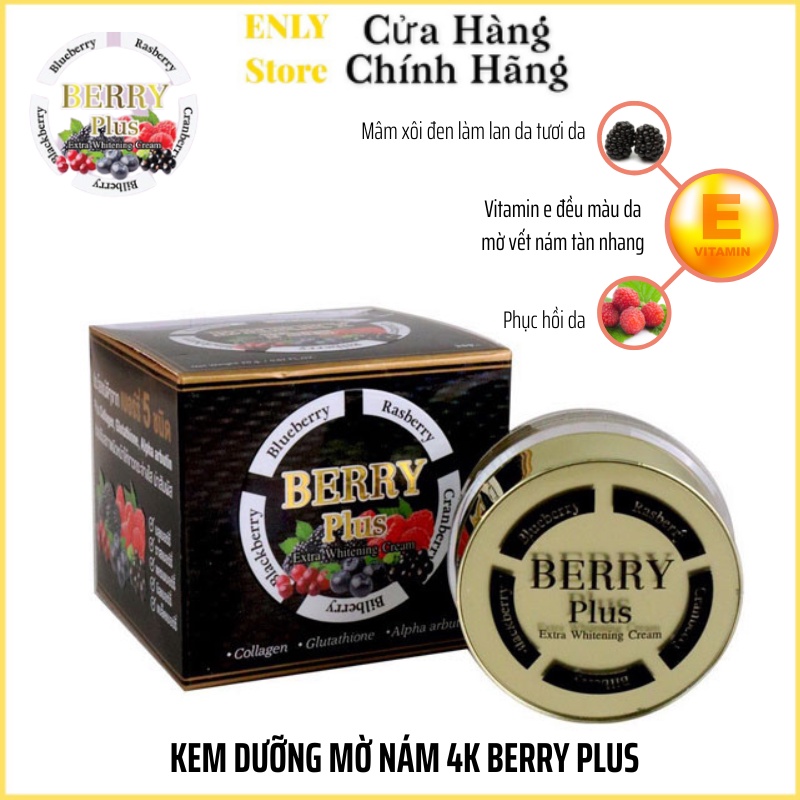 Kem dưỡng Trắng da giảm nám tàn nhang trái cây Berry Plus extra 20g Thái Lan,