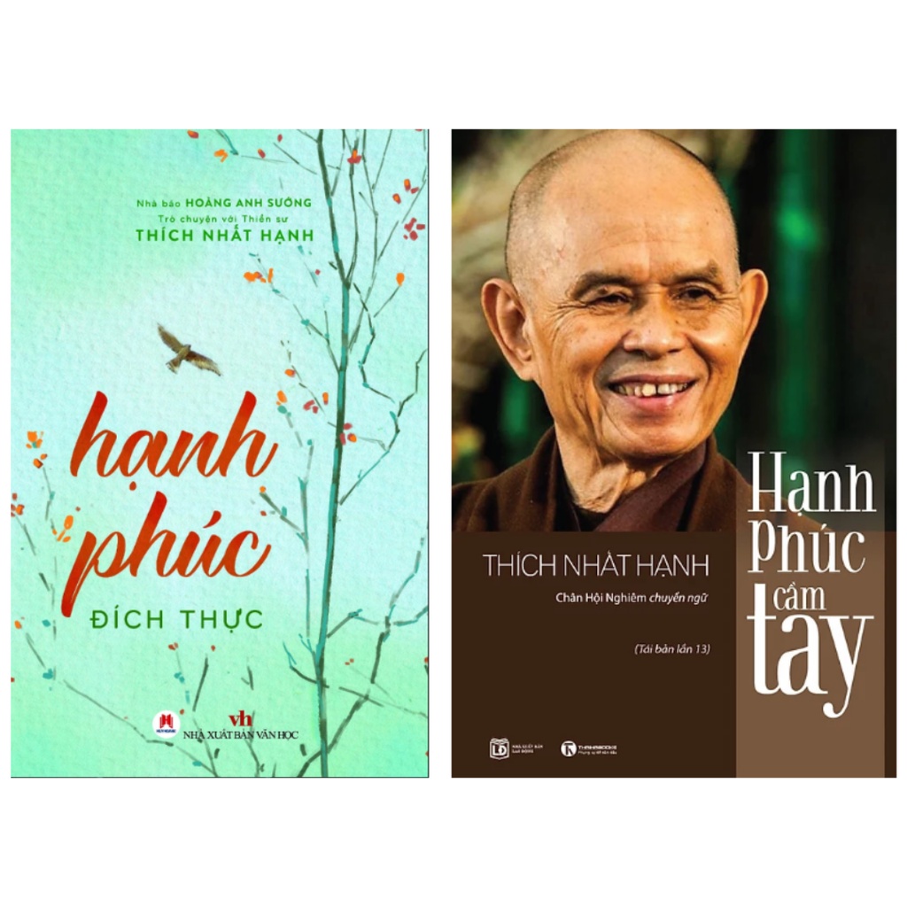 Sách - com2 Hạnh phúc đích thực (HH)+ Hạnh Phúc Cầm Tay Thái hà