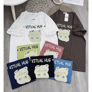 Áo vitual hug chất cotton khô 3158 form rộng túi zip