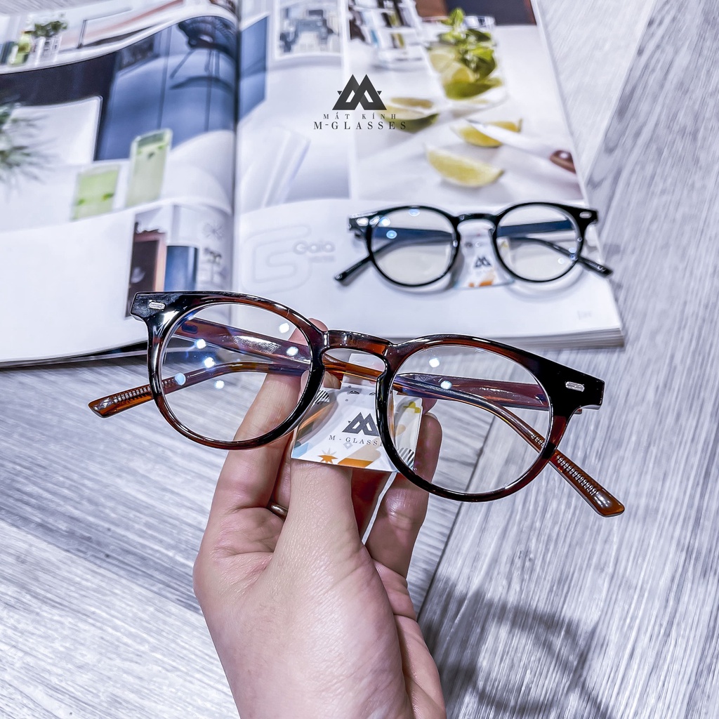 Gọng kính cận thời trang nam nữ dáng tròn unisex cá tính - Lupin