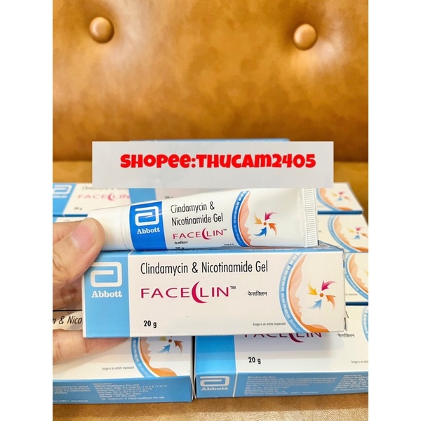 Gel giảm mụn FACELIN Clindamycin & Nicotinamide