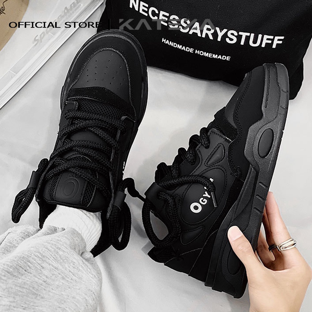 Giày sneaker nam ullzang đế cao đi học đi chơi mẫu mới cá tính đẹp thoáng khí, Giày nam KATEZA68