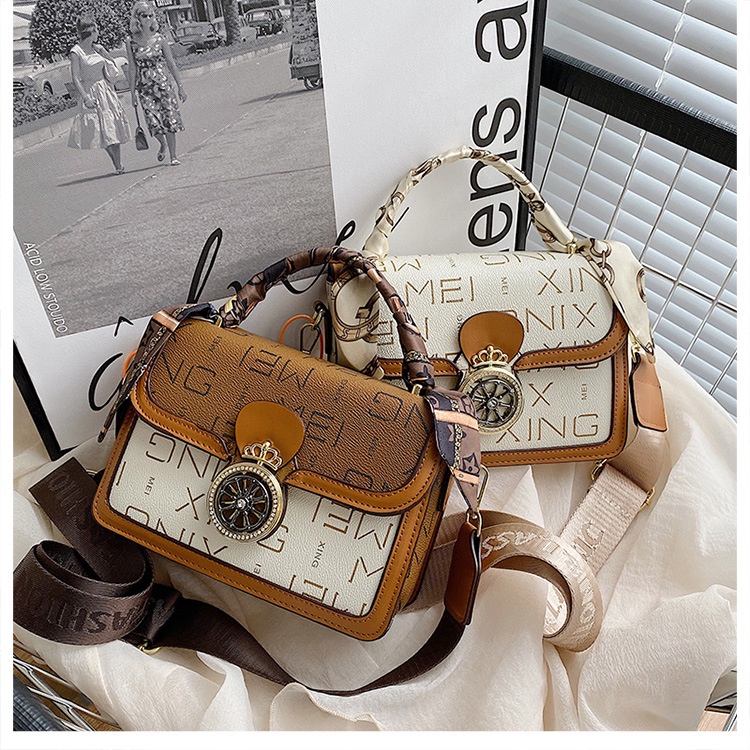 Túi xách nữ thời trang túi quai xách hàng quảng châu chất đẹp tặng kèm khăn