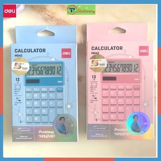 Máy tính để bàn Deli - Màn hình 12 số - Màu Xanh/Hồng phiên bản Sơn Tùng MTP- M042