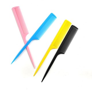 Combo 4 lược chia tóc đuôi nhựa (Đen)