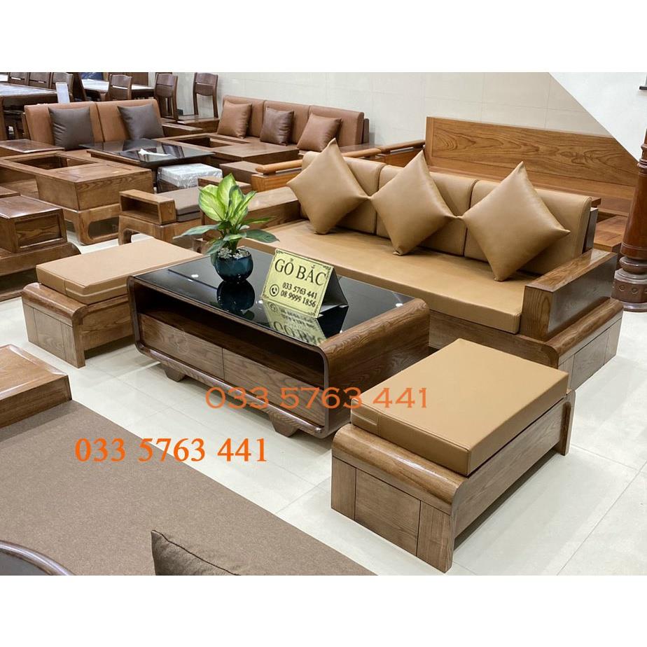 Bộ ghế sa lông phòng khách gồm 4 món ghế dài 2m4
