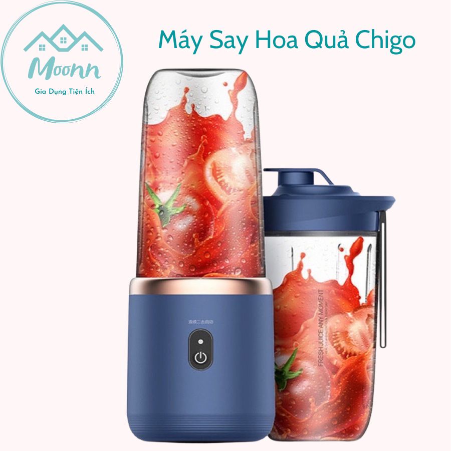 Máy Xay Đá Sinh Tố Cầm Tay Mini 300ml, Máy Xay Sinh Tố Đa Năng Nhỏ Gọn Tiện Lợi Công Suất Lớn Say Đá, Say Hoa Quả