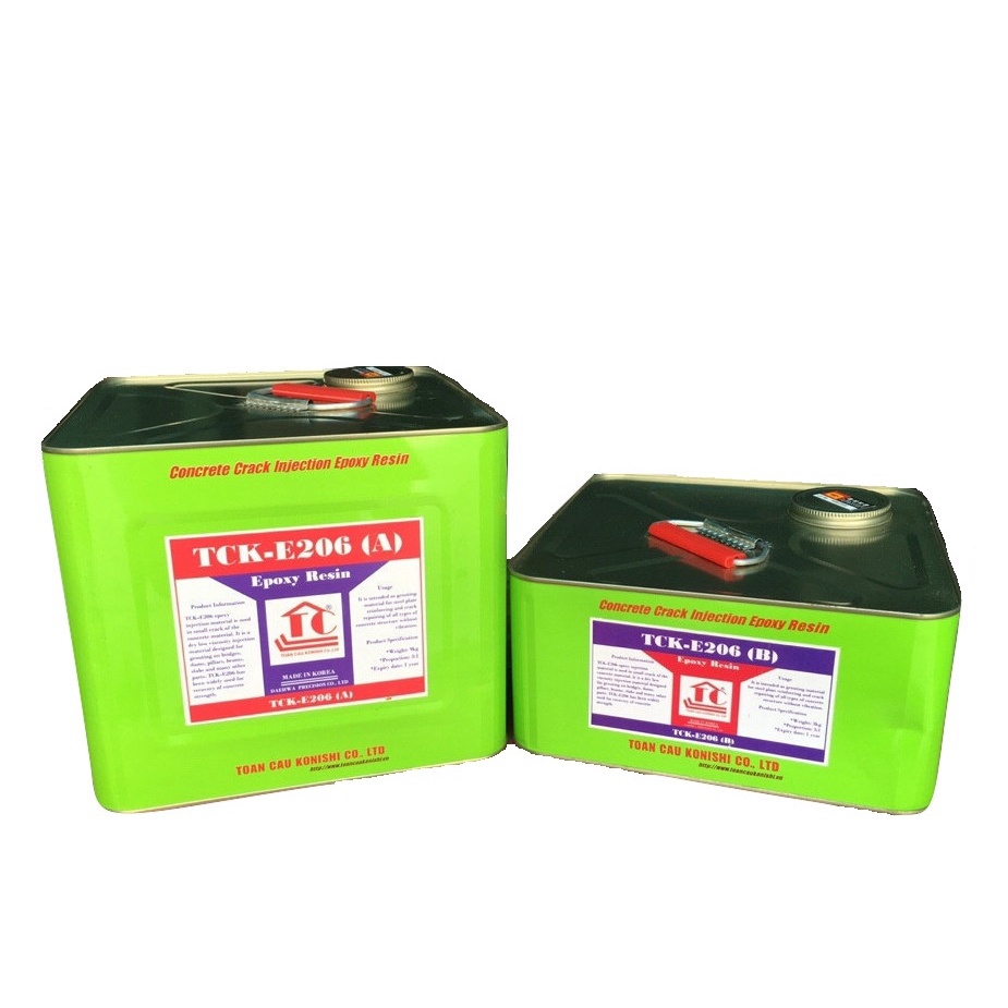 Nhựa Epoxy TCK-E206 /Epoxy xử lý nứt bê tông khô (Made in Korea)