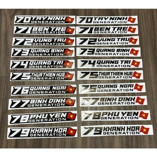 Tem 63 tỉnh thành dán xe máy TanthanhPT