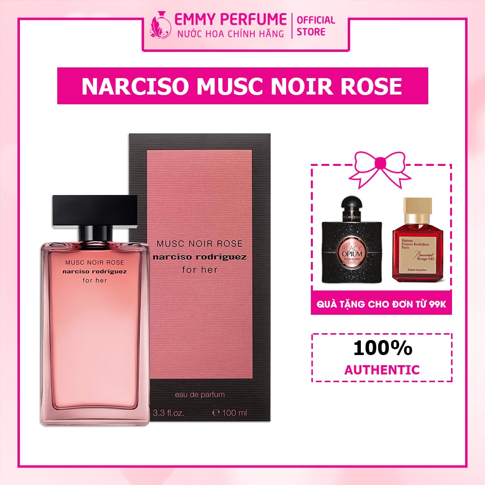 Nước Hoa Nữ Narciso Rodriguez Musc Noir Rose For Her EDP hương hoa hồng nhẹ nhàng quyến rũ EMMYPER