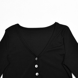 [ẢNH THẬT] ÁO THUN GÂN CROPTOP DÀI TAY