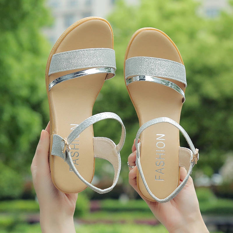 Dép nữ đế cao giày dép nâng cao theo thời trang nền dày