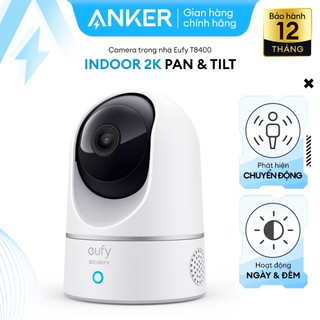 Camera wifi trong nhà Eufy - T8410 xoay 360 độ, độ phân giải 2K Pan and Tilt (by Anker)