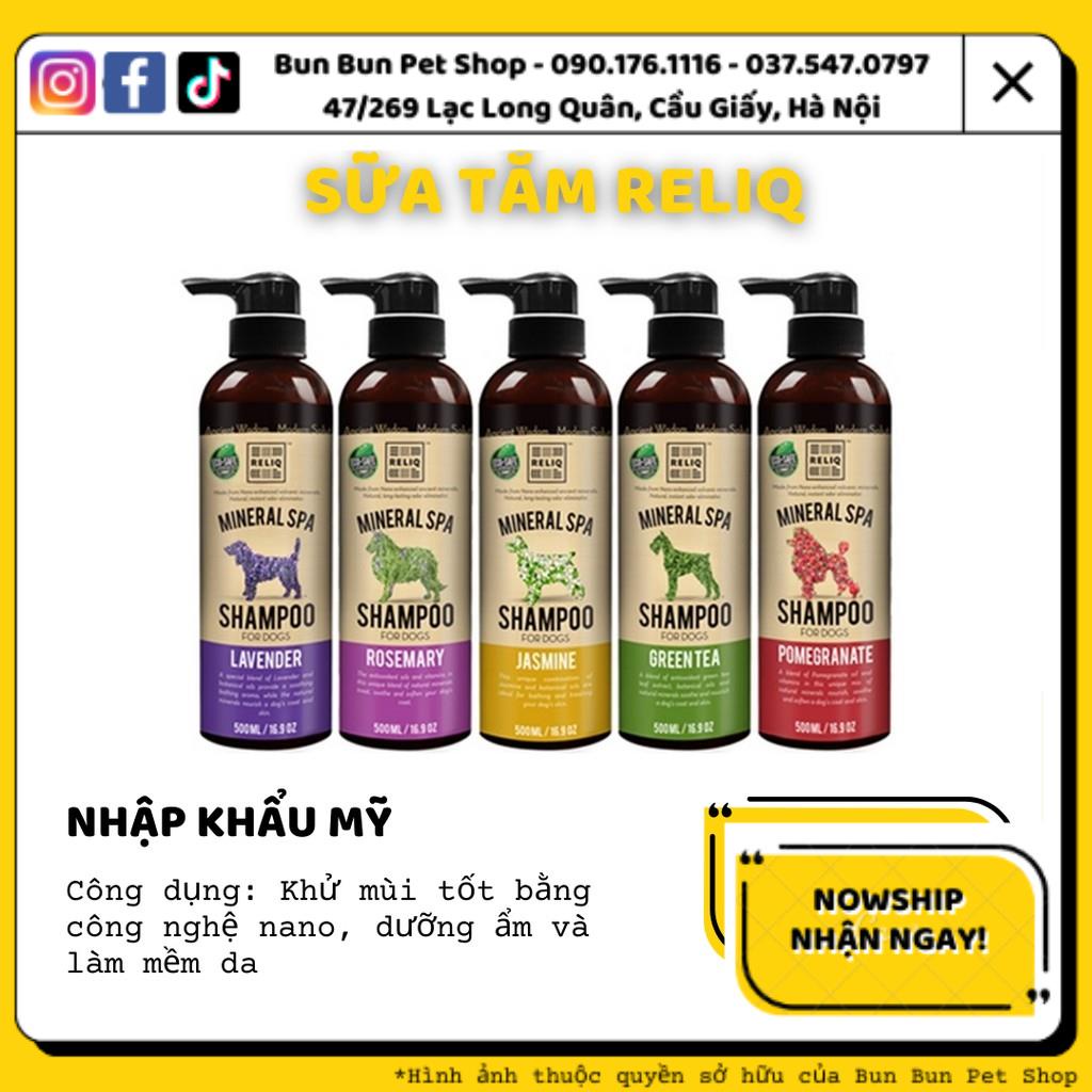 Sữa tắm Reliq cho chó dưỡng lông, phù hợp cho da nhạy cảm 500ml